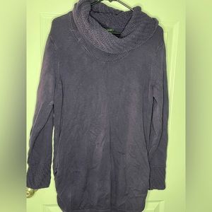 Calvin Klein Tunic Sweater in Dark Purple